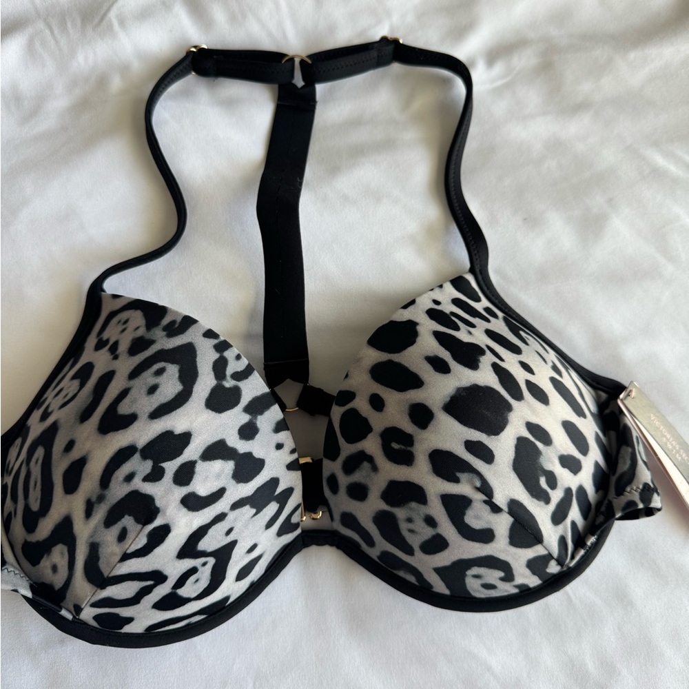 Victoria's Secret Black and White Bikini Halter